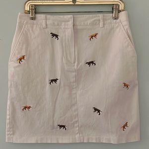 Larry Levine Embroidered Labrador Retriever Skirt - 10